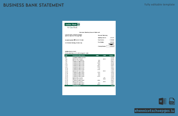 Sri Lanka Amana Organisationserklärung (Word- und PDF-Beispiel)